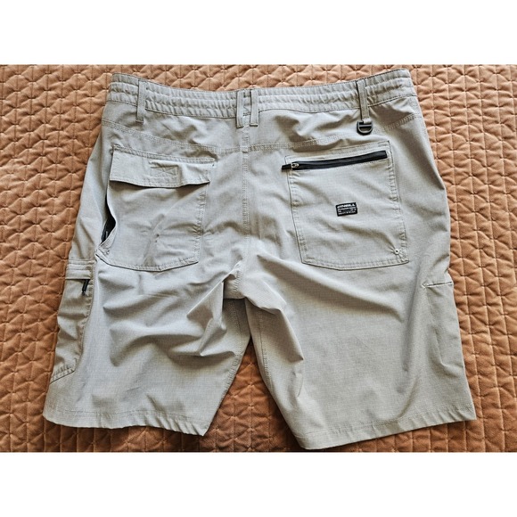O'Neill Crossover Men's Gray Lightweight Cargo Shorts RN85773 Drawstring, Sz 38 - Picture 9 of 14